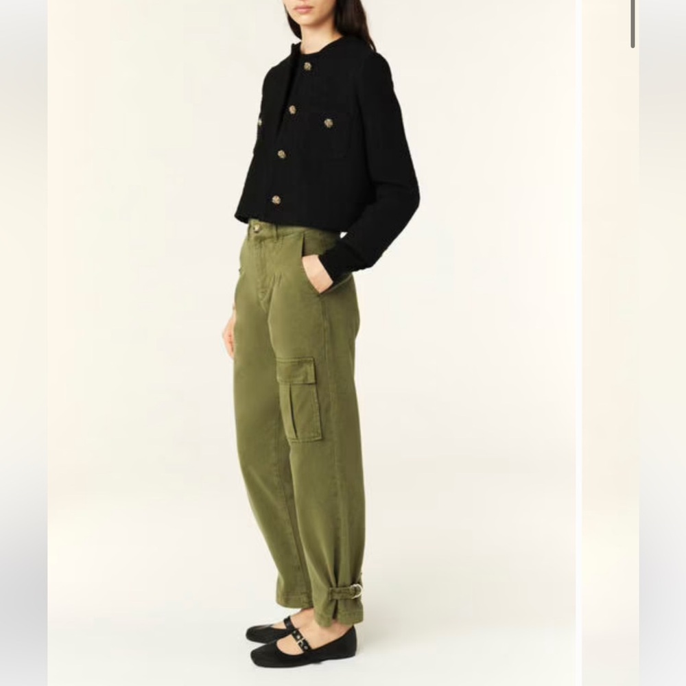 ba&sh Pantalon Maroon Pants Kaki - Picture 8 of 17